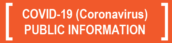 COVID-19 (Coronavirus) public information banner