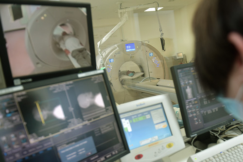 MRI machine at Northeast Health Wangaratta
