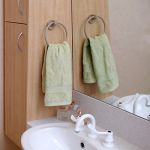 Bathroom with plenty of storage for personal items Bathroom with plenty of storage for personal items