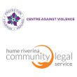Centre Against Violence logo and Hume Riverina Community Legal Service